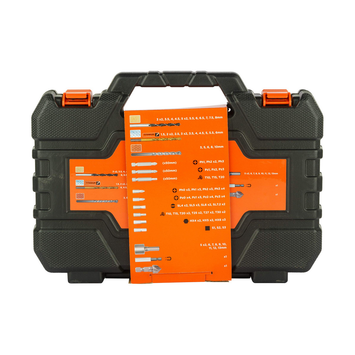 Set de brocas Black & Decker  a7200-x Maletín 109 Piezas
